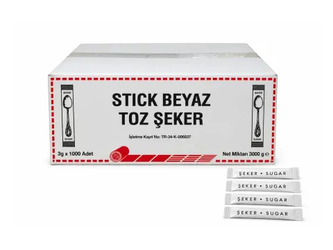 Horeca Stick Şeker 3 Gr (1000 Ad)