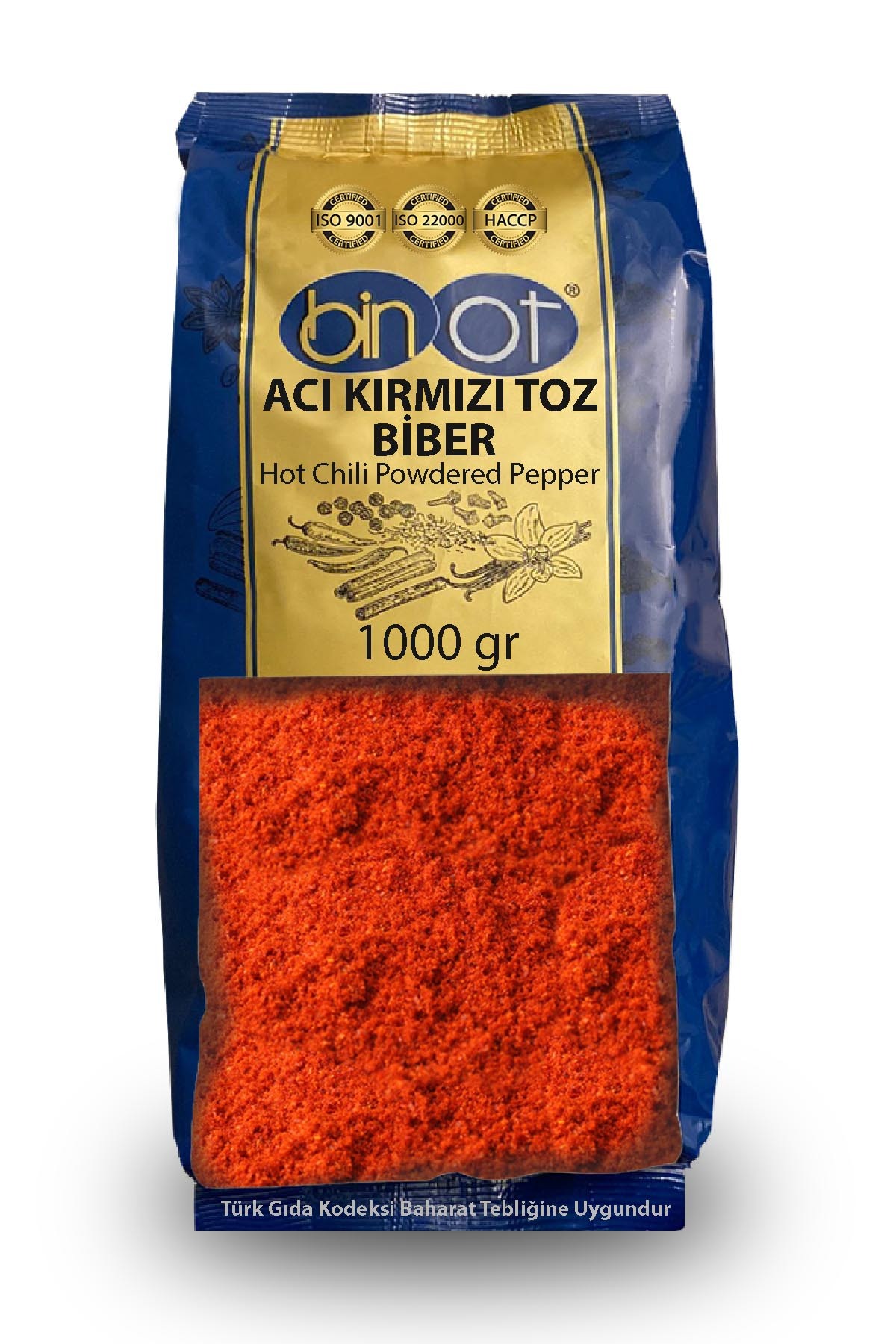 Binot Toz Biber Acı 1 Kg - Baharat toptan satış