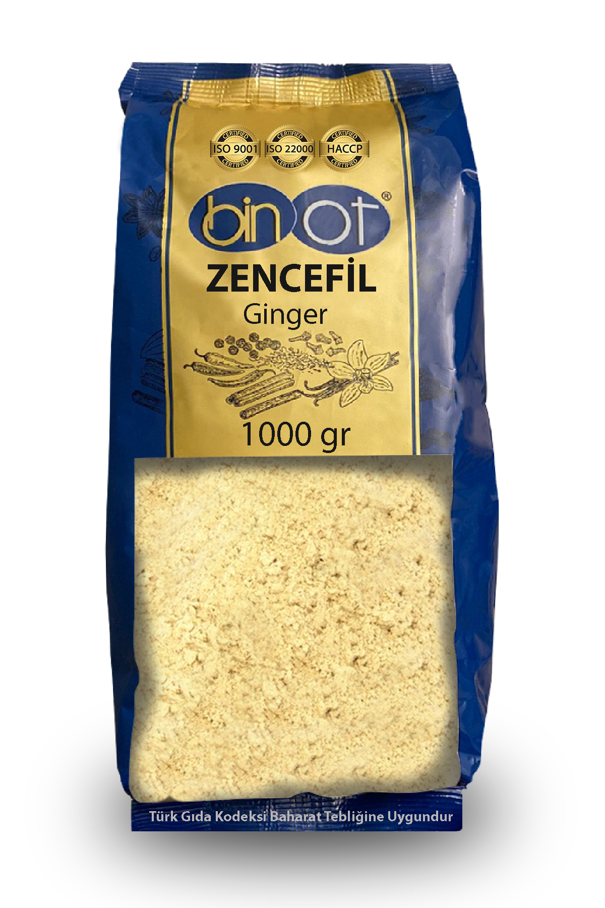 Binot Zencefil Toz 1 Kg - Baharat toptan satış