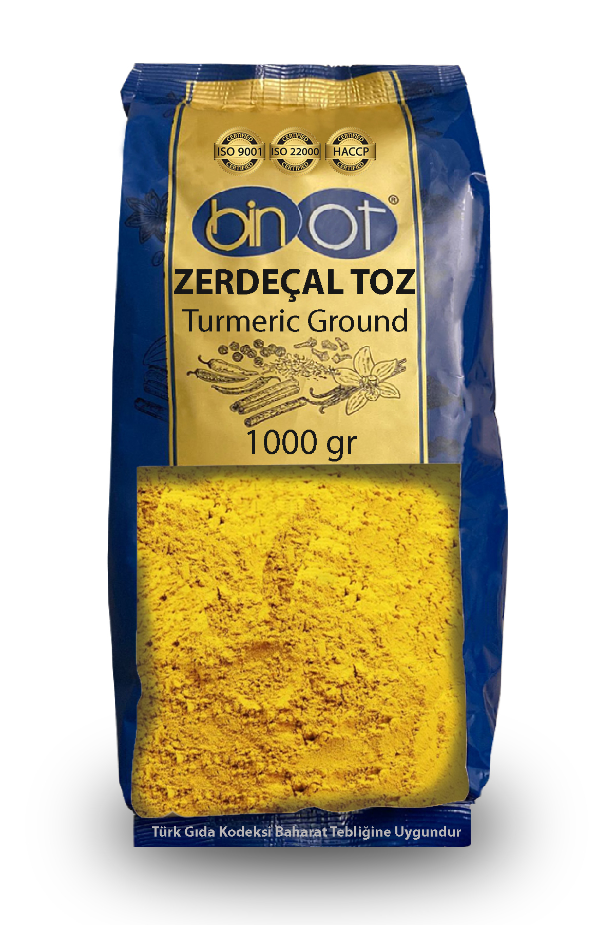 Binot Zerdeçal 1 Kg - Baharat toptan satış