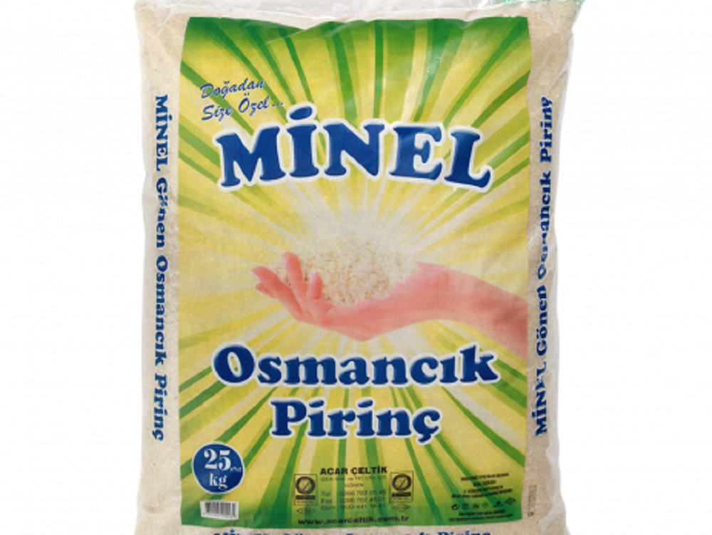 Minel Osmancık Pirinç 25 Kg - Bakliyat toptan satış