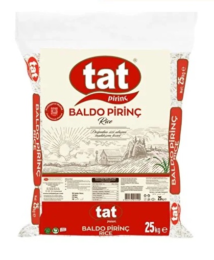 Tat Baldo Pirinç 25 kg - Bakliyat toptan satış