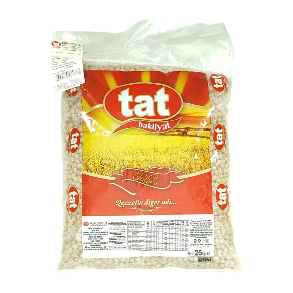 Tat Nohut Yerli 8.5 mm 25 Kg - Bakliyat toptan satış