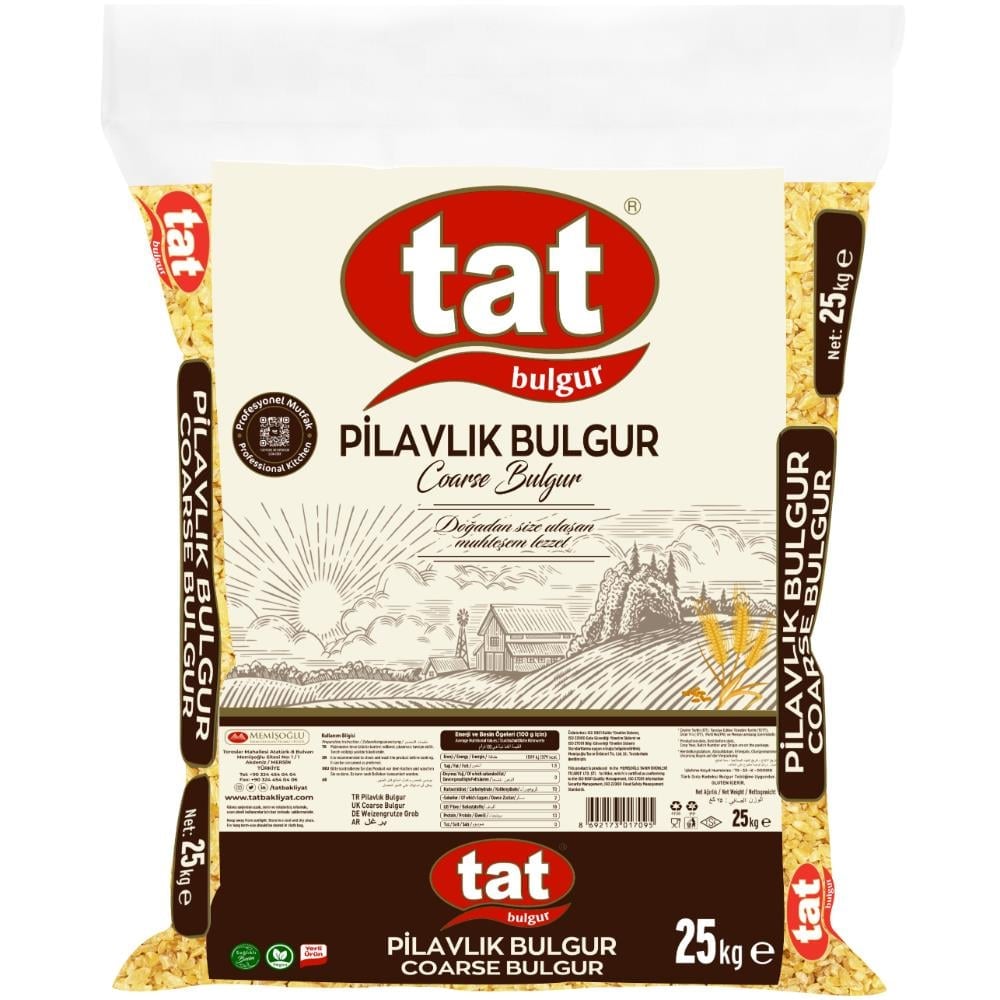 Tat Pilavlık Bulgur 25 kg - Bakliyat toptan satış