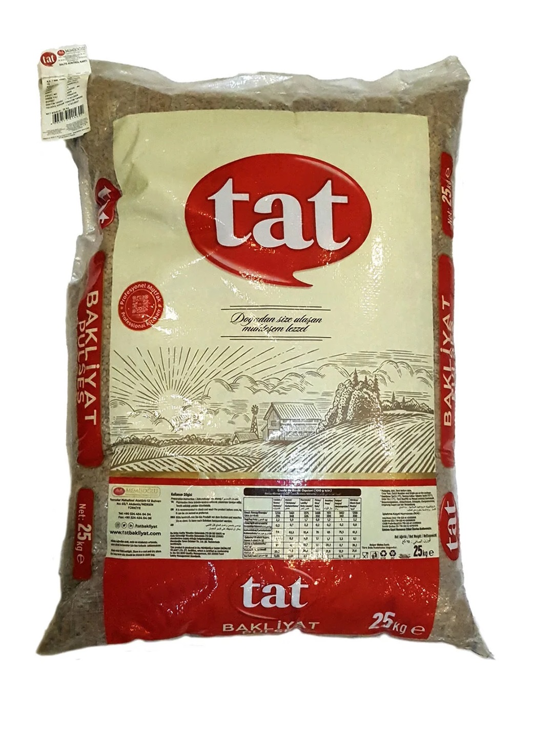 Tat Yeşil Mercimek 25 Kg - Bakliyat toptan satış