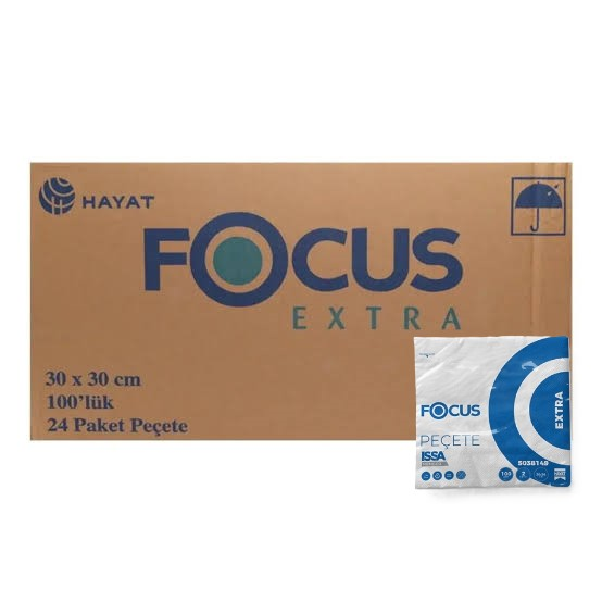 Focus Extra Peçete 30x30cm 100'lü (24 Ad) - KAĞIT GRUBU toptan satış