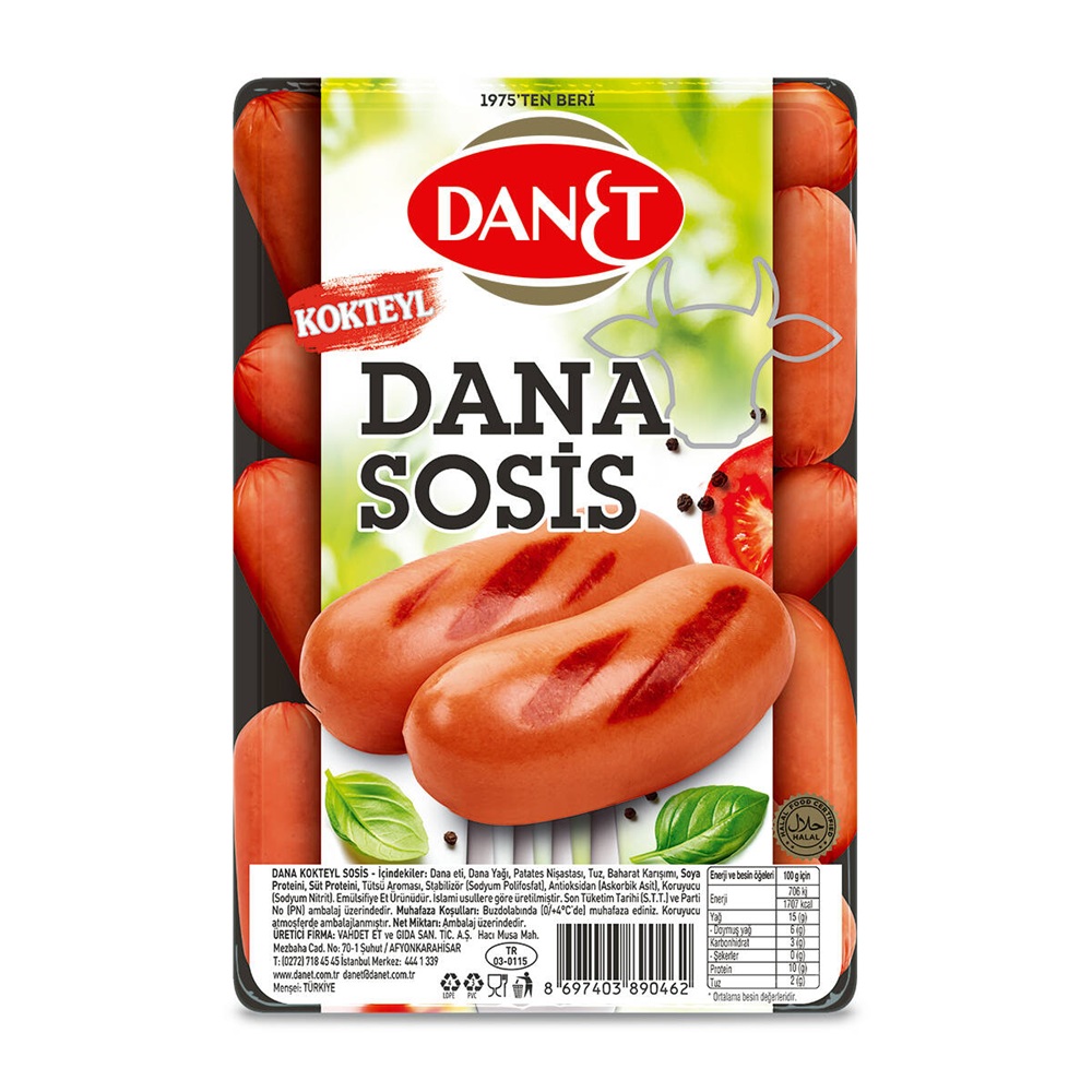 Danet Dana Kokteyl Sosis 250 Gr - Kahvaltılık & Şarküteri toptan satış