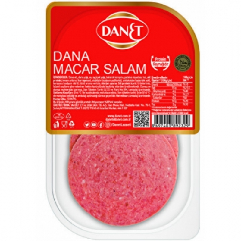 Danet Dana Macar Salam Dilimli 300 Gr - Kahvaltılık & Şarküteri toptan satış