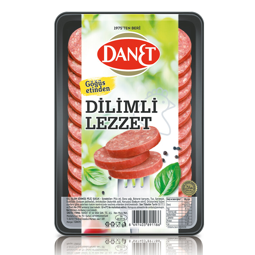 Danet Piliç Pizza Dilim Sosis 500 Gr - Kahvaltılık & Şarküteri toptan satış