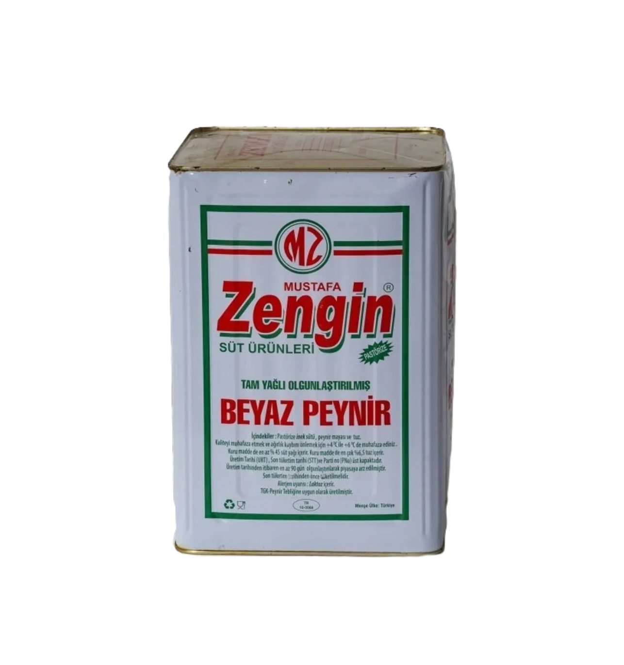 Zengin Klasik Tam Yağlı Beyaz Peynir 5 Kg - Kahvaltılık & Şarküteri toptan satış