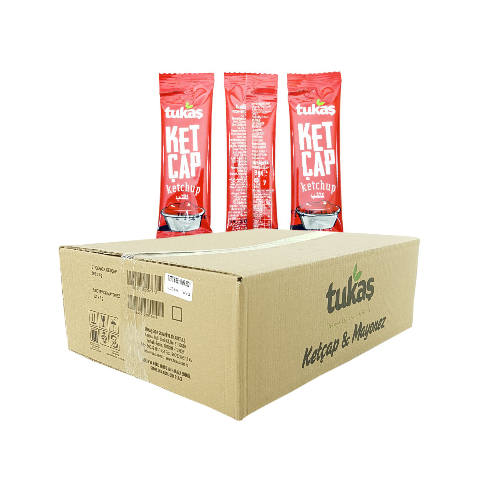 Tukaş Ketçap 9 Gr (500 Ad) - Ketçap & Mayonez toptan satış