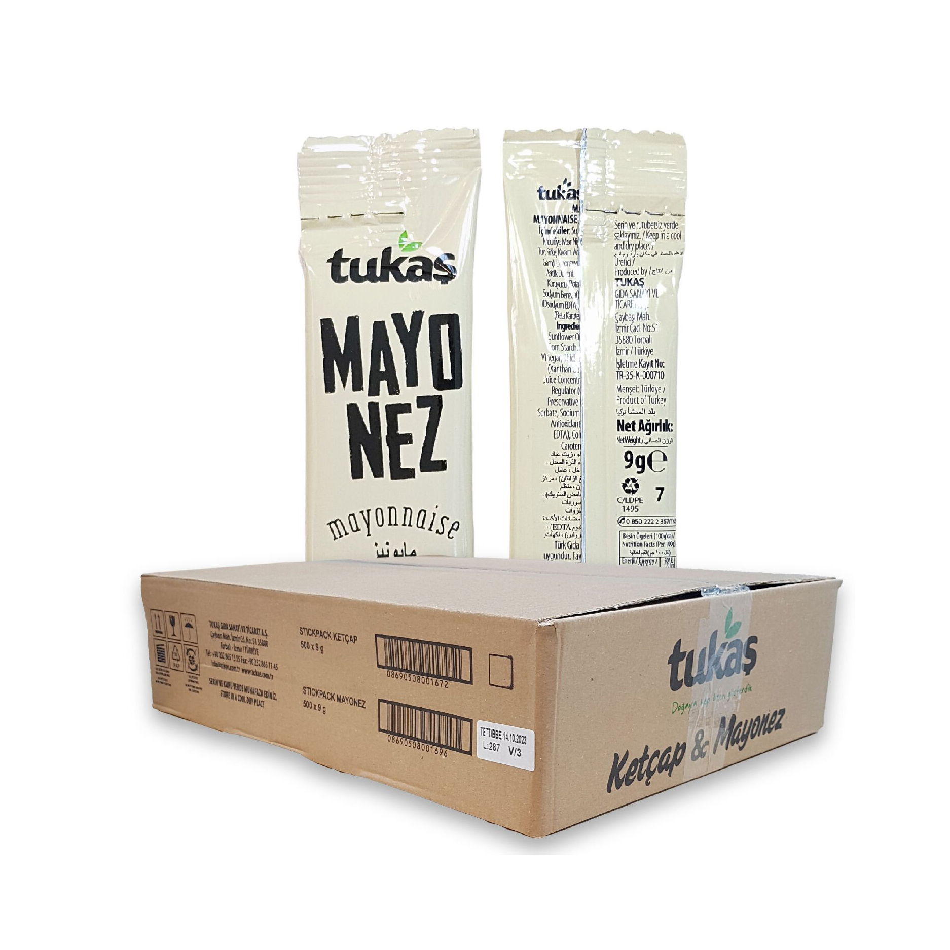 Tukaş Mayonez 9 Gr (500 Ad) - Ketçap & Mayonez toptan satış