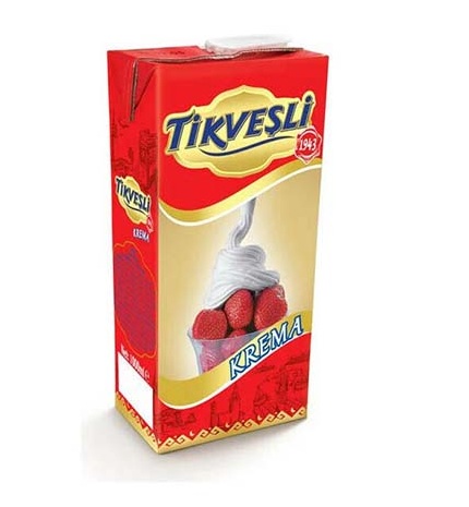Tikveşli Krema 1 Lt (12 Ad) - Krema toptan satış