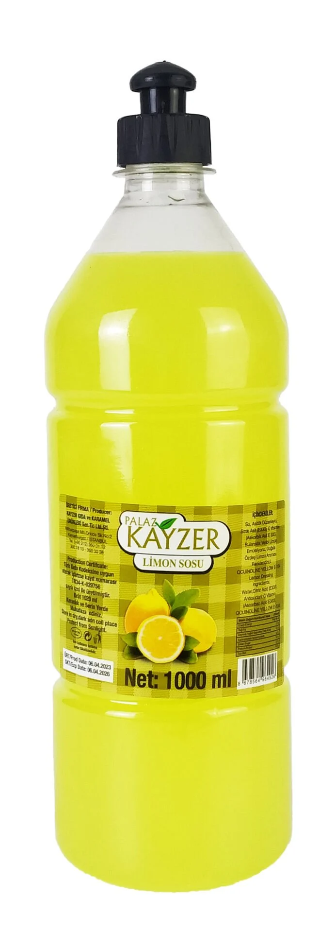 Kayzer Limon Suyu %100 1 Lt (12 Ad) - Sirke ve Sos toptan satış