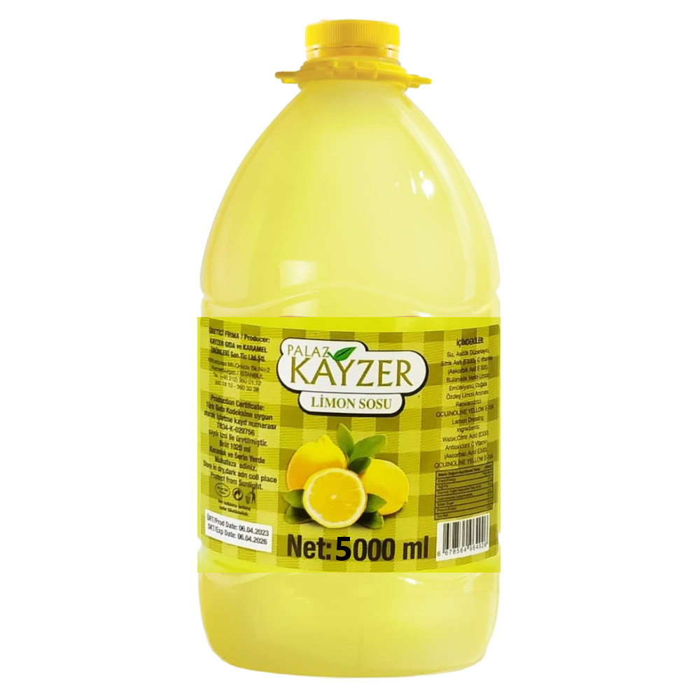 Kayzer Limon Suyu %100 5 Lt - Sirke ve Sos toptan satış