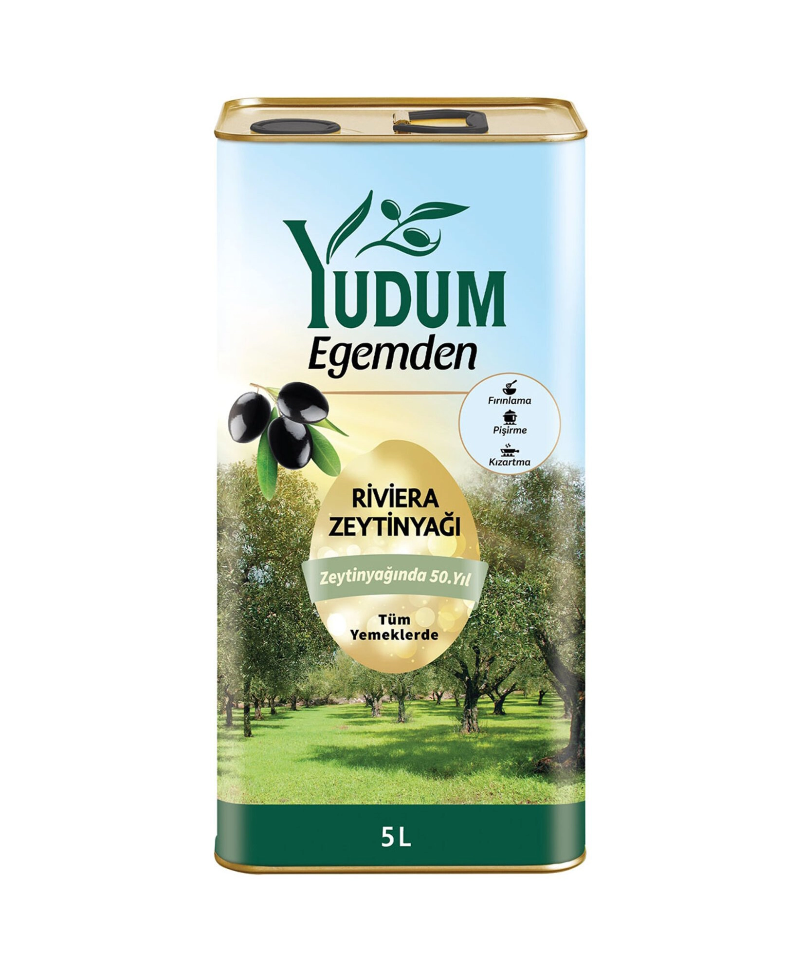 Yudum Riviera Zeytinyağı 5 Lt - Yağ Ürünleri toptan satış